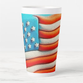 Taza De Café Latte Mostrar tus franjas
