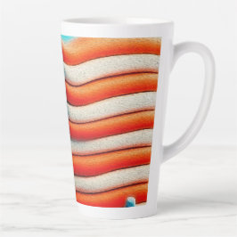 Taza De Café Latte Mostrar tus franjas