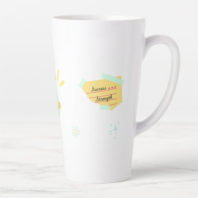 Taza De Café Latte Motivation and positive vibes (Derecha)