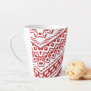 Taza De Café Latte Motivos Étnicos 3