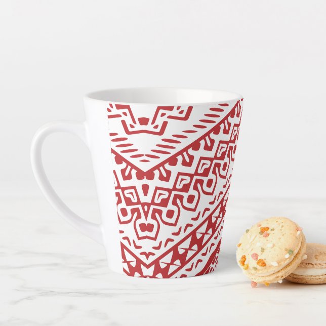 Taza De Café Latte Motivos étnicos 3 (In situ)