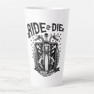 Taza De Café Latte Motocicleta de Ride o Muerte