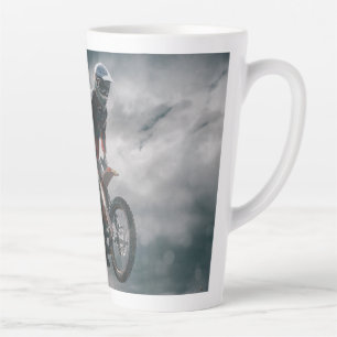 Taza De Café Latte Motocross rider