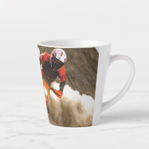 Taza De Café Latte Motocross Rider