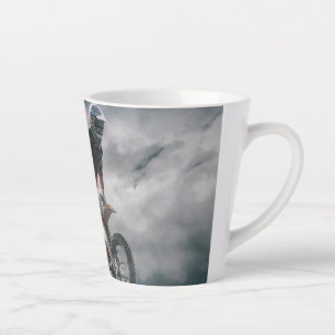 Taza De Café Latte Motocross rider