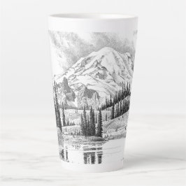 Taza De Café Latte Mount Rainier, Washington