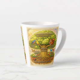 Taza De Café Latte mover a lo largo del día induciendo constantemente