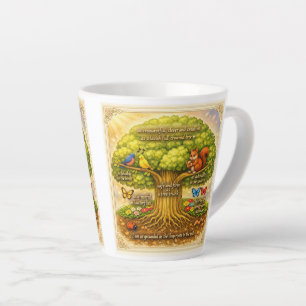 Taza De Café Latte mover a lo largo del día induciendo constantemente