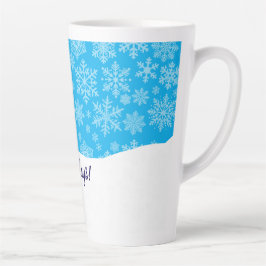 Taza De Café Latte Mr. Snowman Happy Holidays