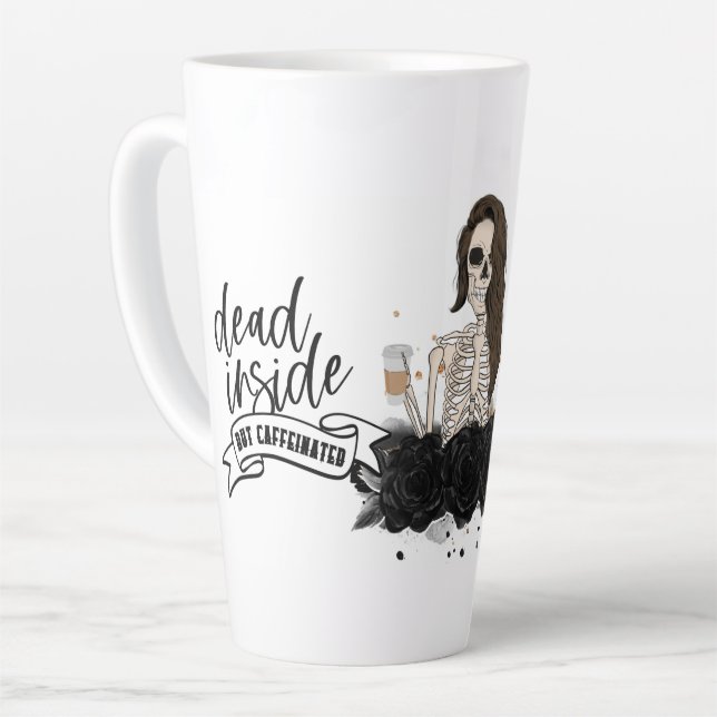 Taza De Café Latte Muerto adentro pero cafeinado (Ángulo izquierdo)