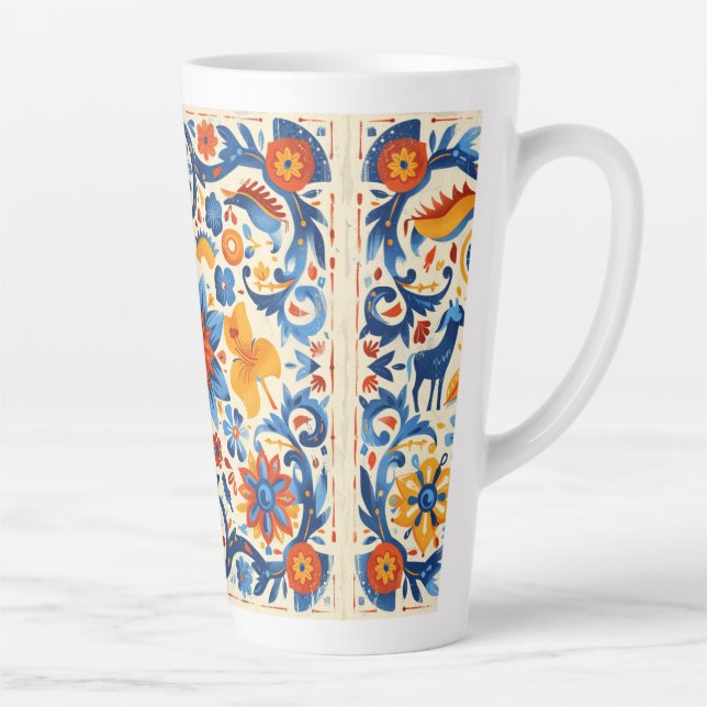 Taza De Café Latte Mug artesanal temática taquepaca de vaca (Derecha)