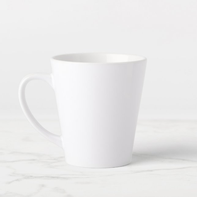 Taza De Café Latte Mug Blanco De 12 Oz Latte (Izquierda)