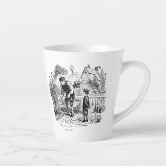 Taza De Café Latte Mug con imagen de jardinería antigua
