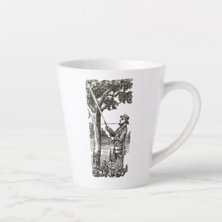 Taza De Café Latte Mug con jardinero antiguo