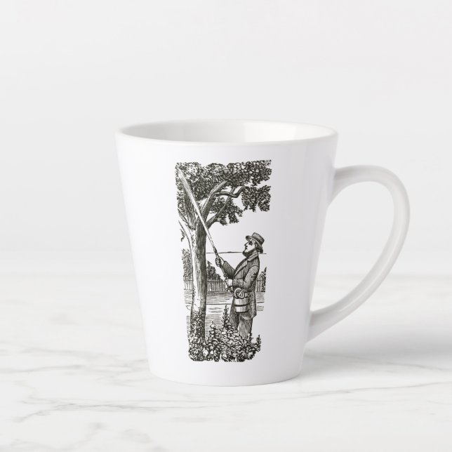 Taza De Café Latte Mug con jardinero antiguo (Derecha)