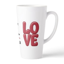 Mug de amor rojo personalizado con nombres y fecha