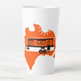 Taza De Café Latte Mug de campamento de caravana australiana