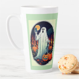 Taza De Café Latte Mug de Halloween de bruja