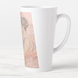Taza De Café Latte "Mug de hombre y mujer y la Copa se ponen a la ven