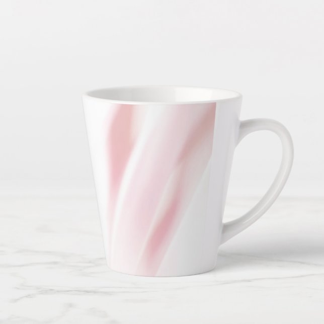 Taza De Café Latte Mug de latte rosa suave cepillado (Derecha)