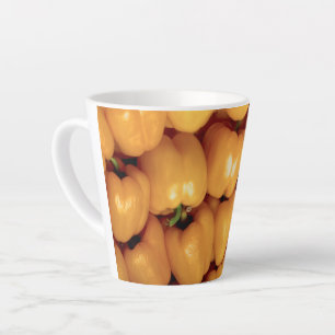 Taza De Café Latte Mug de morrón amarillo