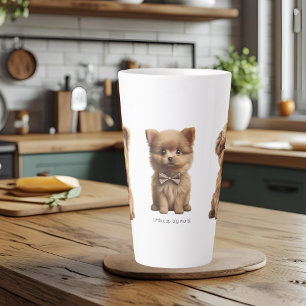 Taza De Café Latte 🐾 mug de perros pequeños más finos 🐶