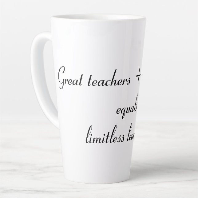 Taza De Café Latte Mug del profesor inspirador (Ángulo izquierdo)