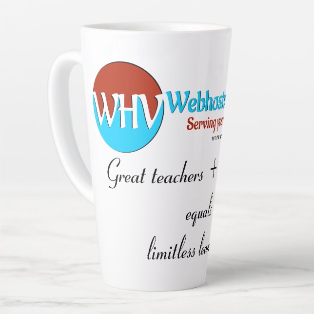 Taza De Café Latte Mug del profesor inspirador (Ángulo izquierdo)