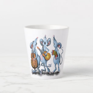 Taza De Café Latte Mug divertida de la banda de música del ratón
