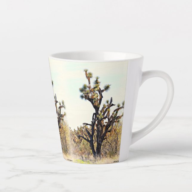 Taza De Café Latte Mug. lata de árbol Joshua (Derecha)