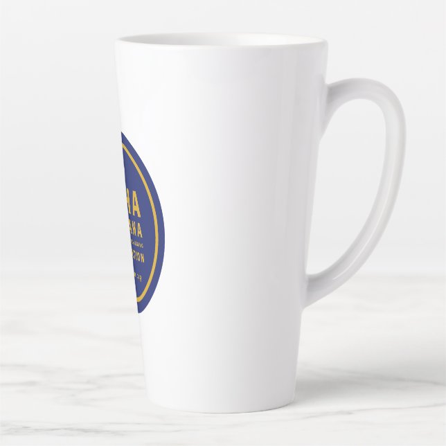 Taza De Café Latte Mug. lata ISHA (Derecha)