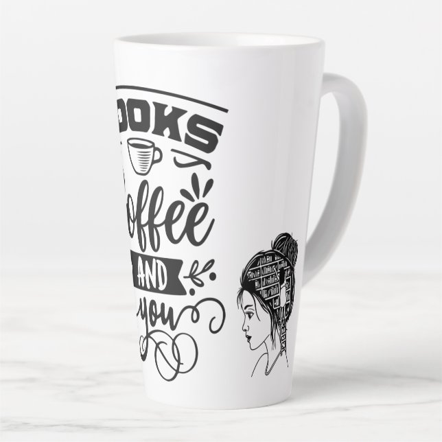 Taza De Café Latte Mug Latte grande (Ángulo derecho)