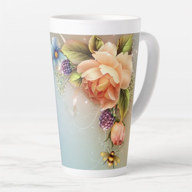 Taza De Café Latte Mug Latte grande (Ángulo derecho)