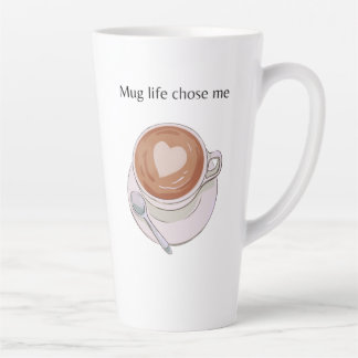 Taza De Café Latte Mug Life Chose Me Minimalist Latte Mug