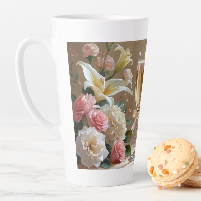 Taza De Café Latte Mug por novia - Salud para amar y reír (In situ)