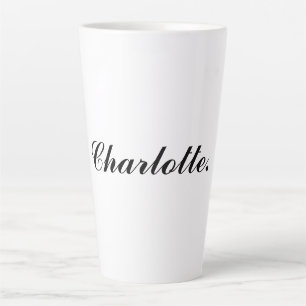 Taza De Café Latte Mug tardía clásica con su nombre personalizado
