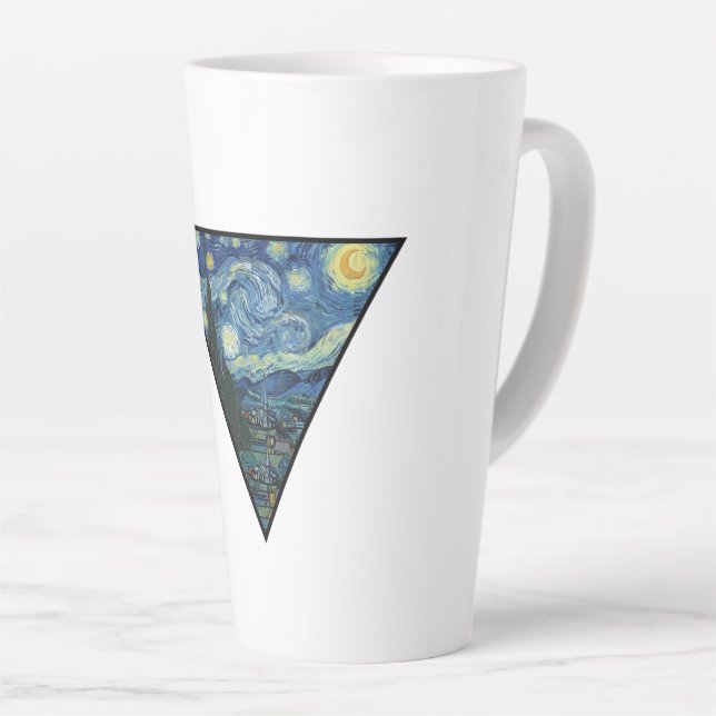 Taza De Café Latte Mug Van Gogh Art Design  (Ángulo derecho)