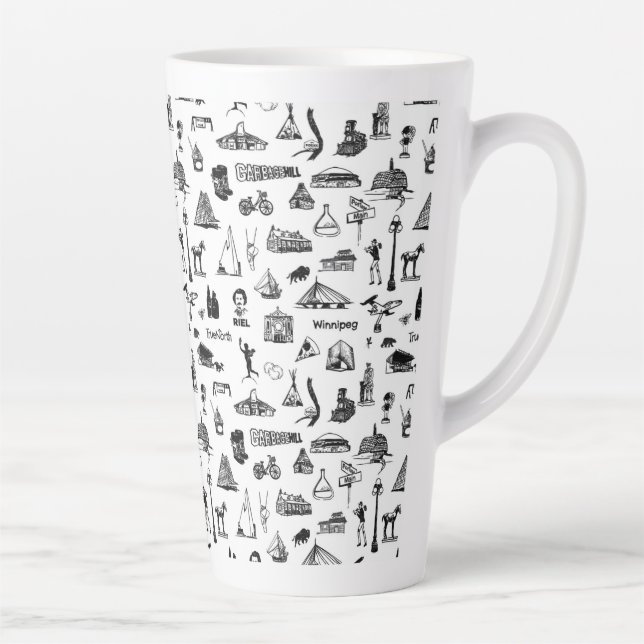 Taza De Café Latte Mug. Winnipeg (Derecha)