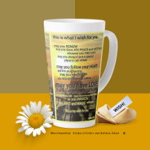 Mug WISH del poeta Adiela Akoo - Grande Latte