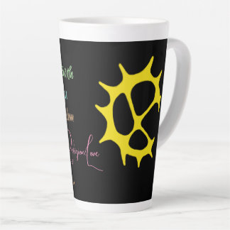 Taza De Café Latte Muggen citat samiskt inspererat mönster