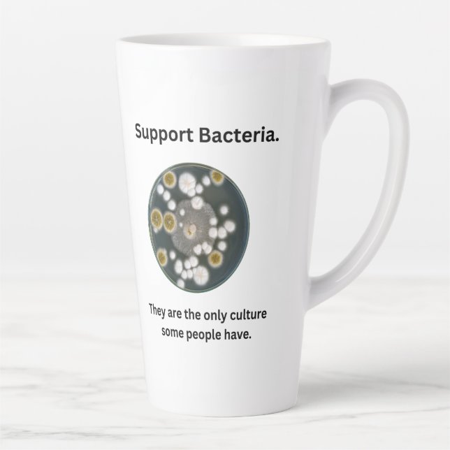 Taza De Café Latte Mugre bacteriana de apoyo (Derecha)