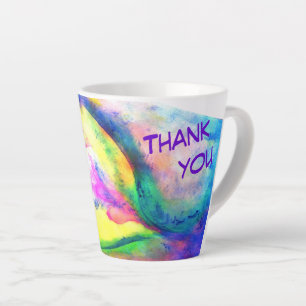 Taza De Café Latte Mugre cardíaca de gratitud