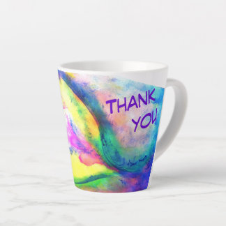 Taza De Café Latte Mugre cardíaca de gratitud