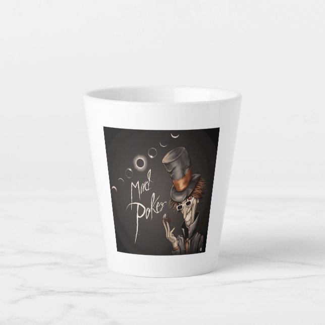 Taza De Café Latte Mugre de Eclipse de Póquer MAD (Anverso)