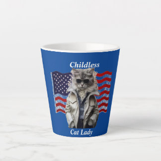 Taza De Café Latte Mugre de gato sin hijos