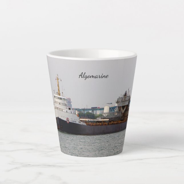 Taza De Café Latte Mugre lata algomarina (Anverso)