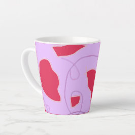 Taza De Café Latte Mugre lata holandesa como tulipanes rojos