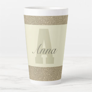 Taza De Café Latte Mugre personalizada de tipografía especial