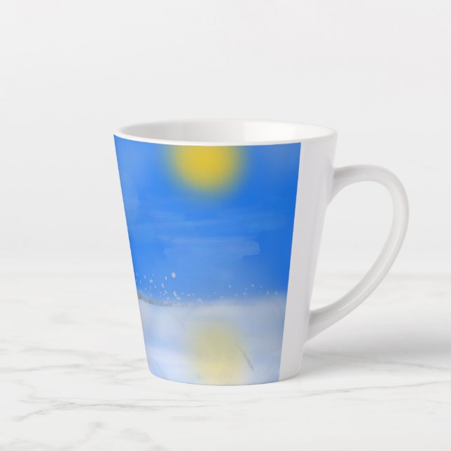 Taza De Café Latte Mugs & Cups (Derecha)