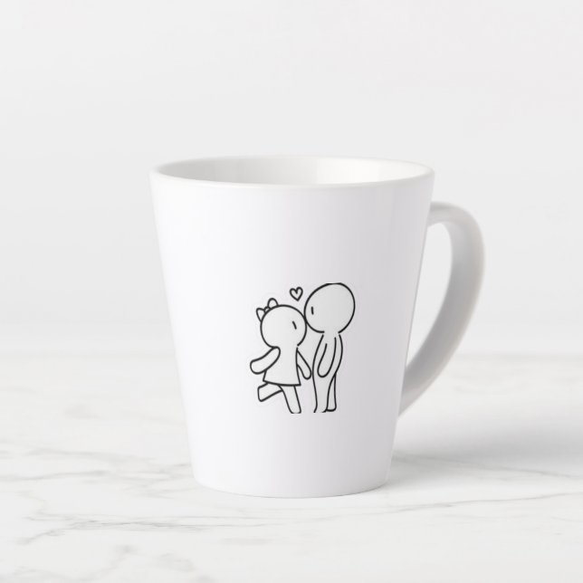 Taza De Café Latte Mugs & Cups (Ángulo derecho)